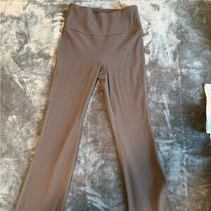 Athleta High-Waisted Flare Leggings crop ribbed